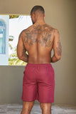 CREW LOVE BEACH SHORTS - RED WINE