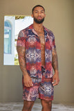 LAGUNA NIGHTS SHIRT - ABSTRACT PRINT