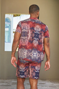 LAGUNA NIGHTS SHIRT - ABSTRACT PRINT