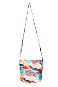 IN MY BAG HANDBAG-RED AZTEC PRINT