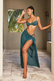 FALL INTO PLACE SARONG-HUNTER GREEN