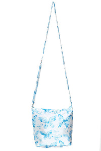 IN MY BAG HANDBAG-BLUE BUTTERFLY PRINT