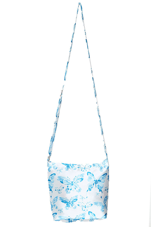 IN MY BAG HANDBAG-BLUE BUTTERFLY PRINT