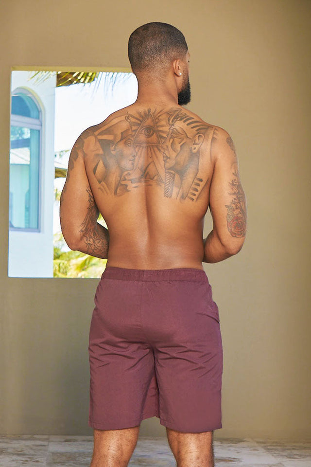 CREW LOVE BEACH SHORTS - BROWN