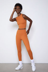 ESSENTIAL LEGGINGS-RUST ORANGE