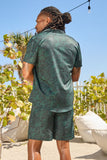 HABITAT SHIRT-GREEN PRINT