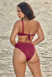 GOOD VIBRATIONS BIKINI-RED WINE