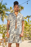 HABITAT SHIRT-CREAM PRINT