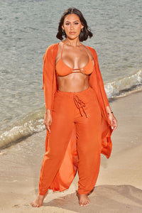 ESCAPE REALITY KIMONO-CORAL