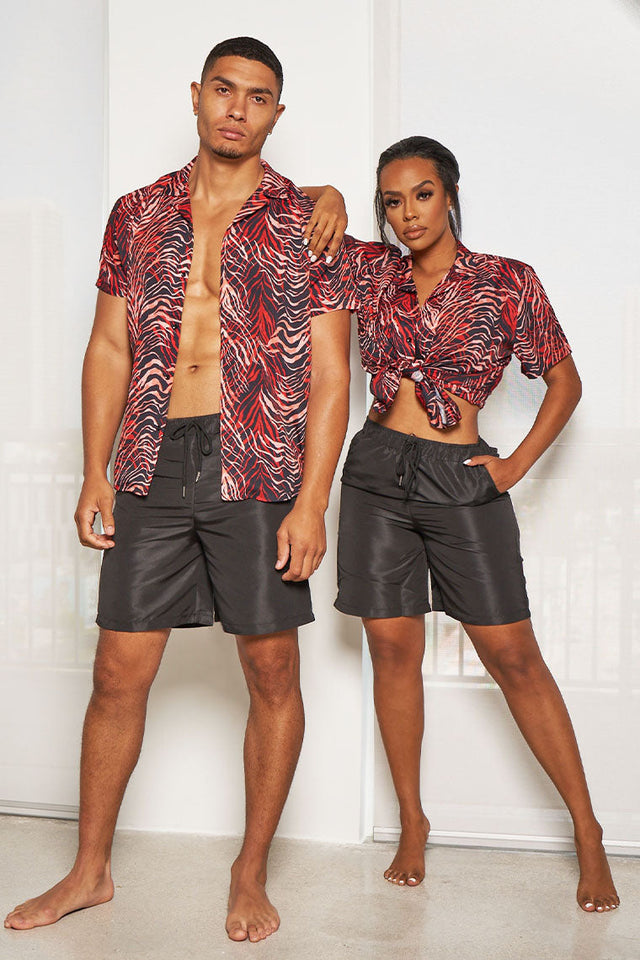 LAGUNA NIGHTS SHIRT-MULTIZEBRA PRINT